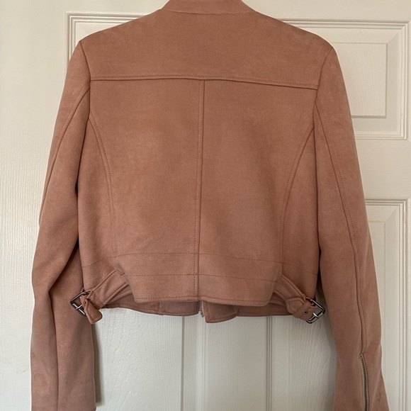 Banana Republic Pink Suede Moto Jacket - Picture 3 of 3